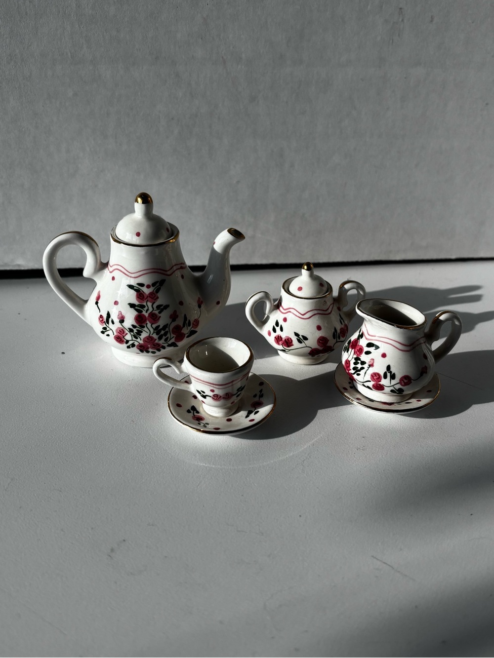 Miniature Porcelain Tea Set